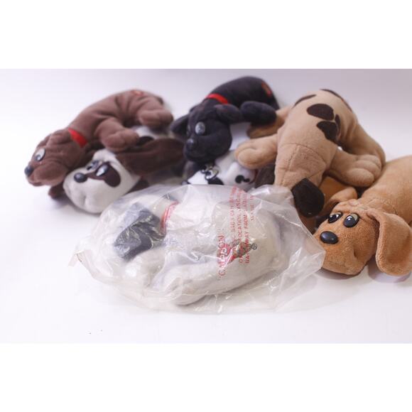 Pound Puppies, Small Plush, Lot, Dog, Pet, Lying Down, Vintage, ~ 251008-WH 1363 - Picture 4 of 5